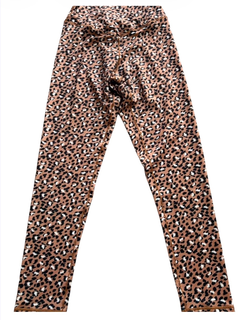Alredine Leopard Print High Rise Leggings Brown Black Women’s Small NWT
